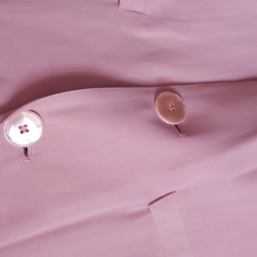 1990s Light Pink Medium Two Shell Button Blazer - image 2